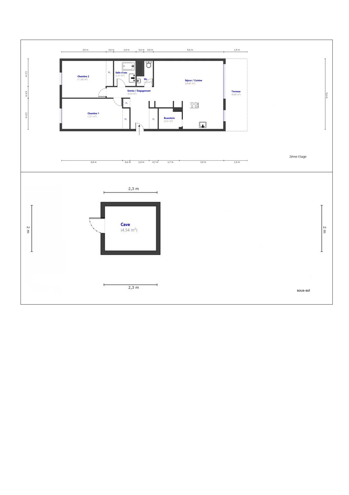 LE CANNET PEN CHAI - 3P TERRASSE RENOVATION HAUT DE GAMME