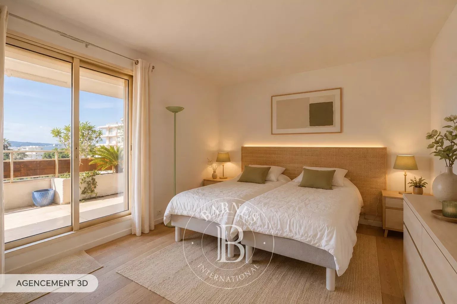 EXCLUSIVITÉ CANNES BASSE CALIFORNIE -  PENTHOUSE - TERRASSE - VUE MER - 3 PIECES