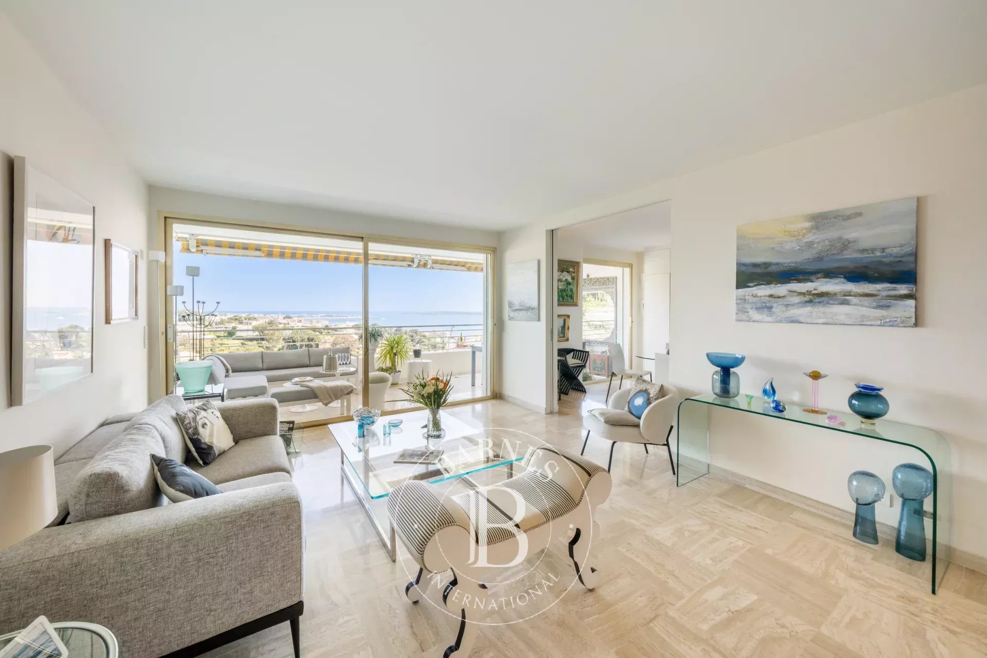 EXCLUSIVITÉ – CANNES BAS CROIX DES GARDES – VUE PANORAMIQUE MER – TERRASSE – 2 CHAMBRES