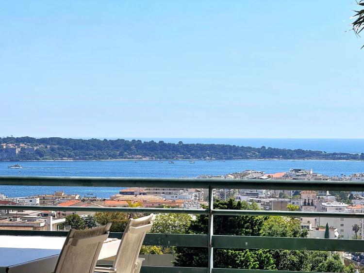 CANNES BASSE CALIFORNIE - DERNIER ETAGE - TERRASSE - VUE MER PANORAMIQUE