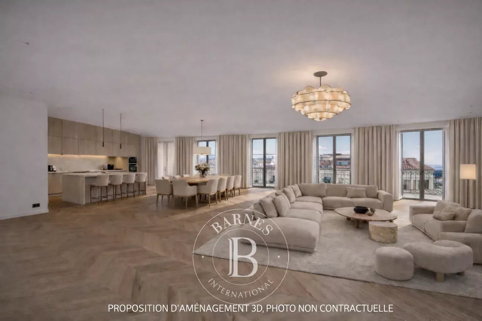 EXCLUSIVITÉ - CANNES ARRIÈRE CROISETTE -  5 PIÈCES - BALCON - APERÇU MER - DERNIER ETAGE