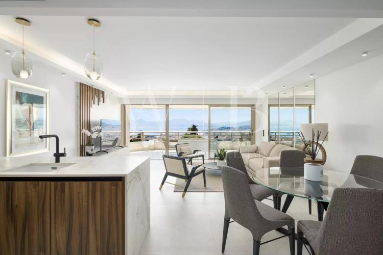 Cannes, la Californie -  Spendide 4 P + 2  P d'invités - Vue mer panoramique - Prestigieuse résidence avec piscine