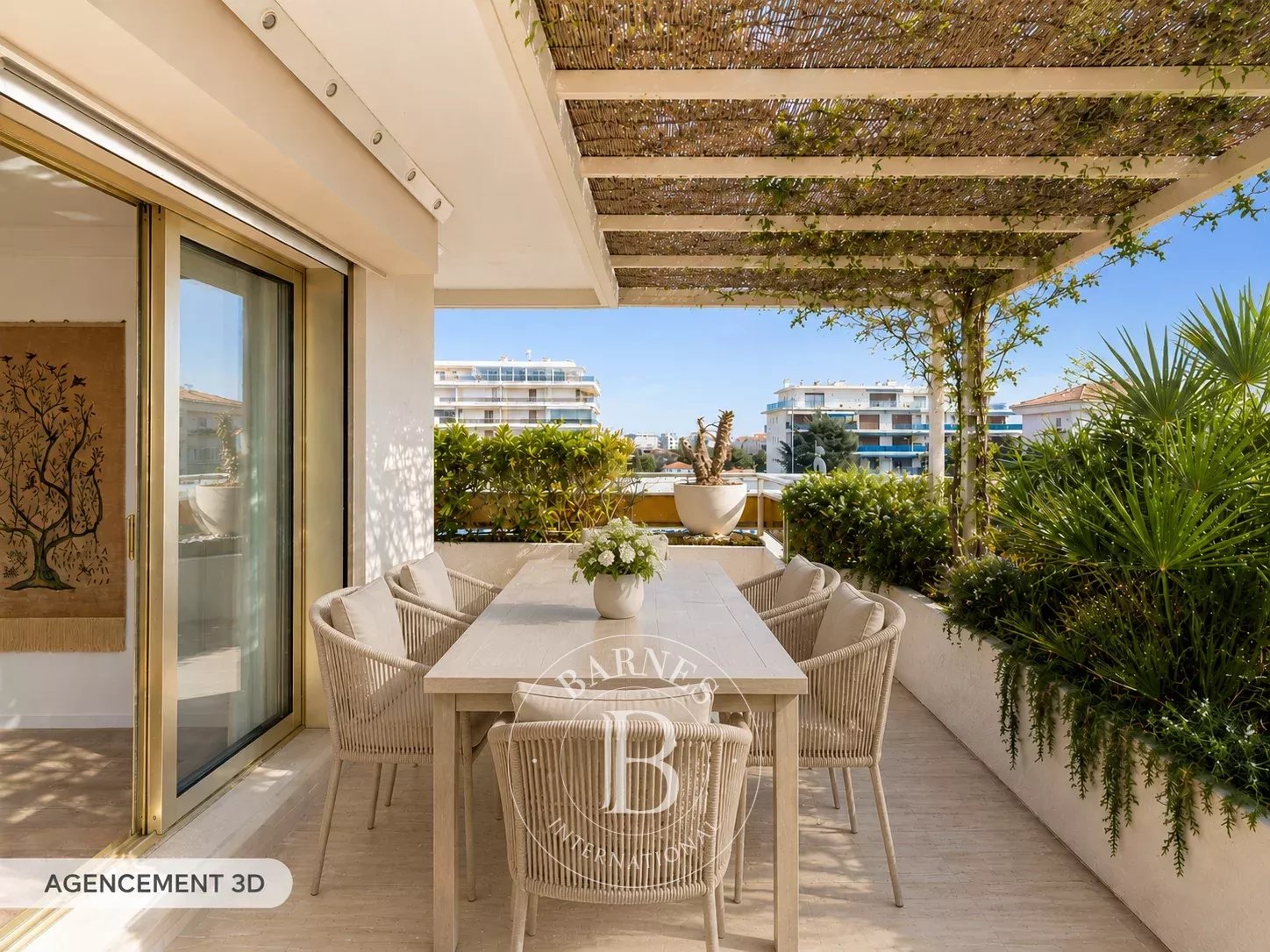 EXCLUSIVITÉ CANNES BASSE CALIFORNIE -  PENTHOUSE - TERRASSE - VUE MER - 3 PIECES