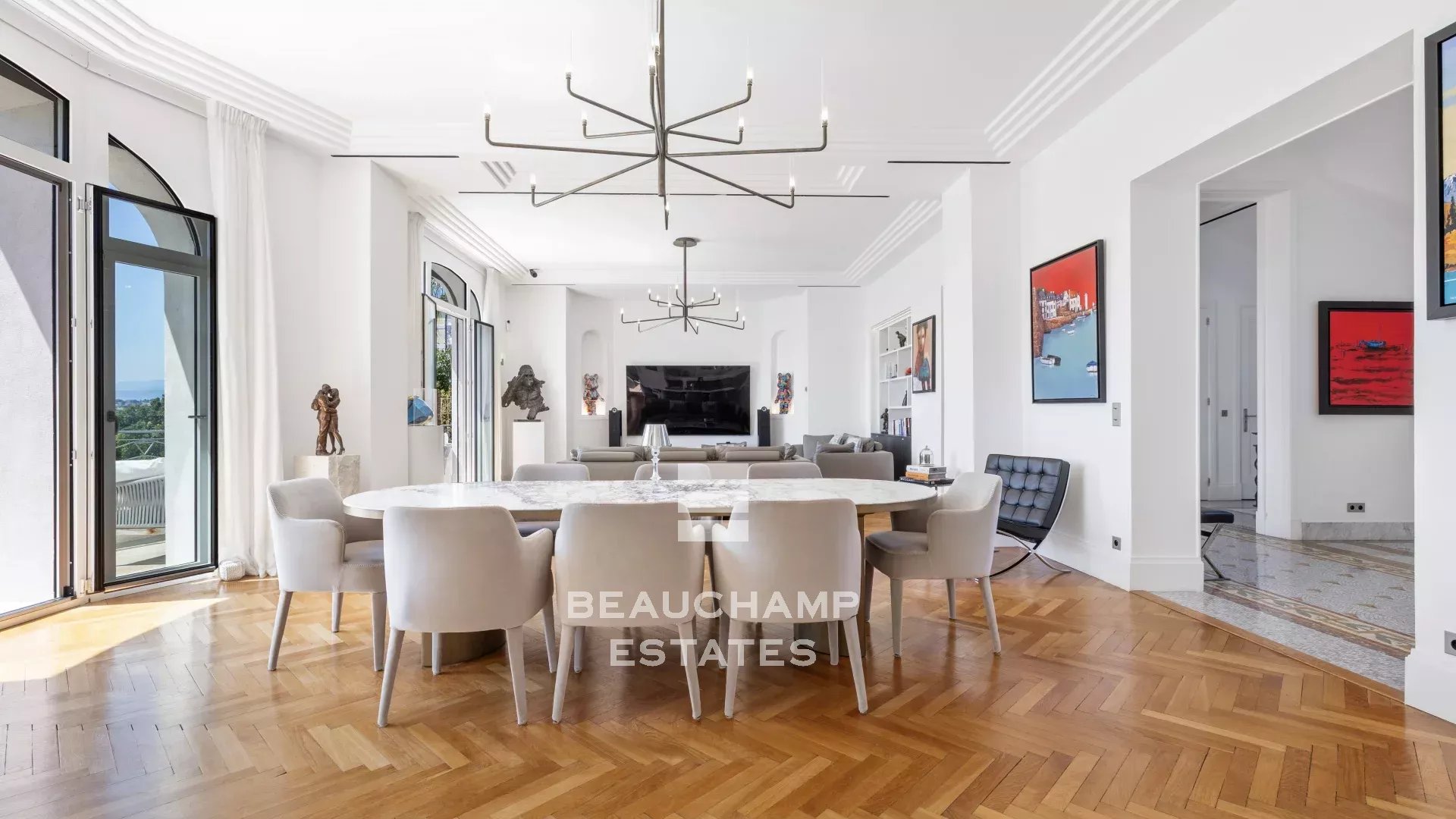 Villa 7 chambres Belle Époque avec vue mer  - Cannes Basse Californie