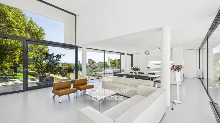villa moderne avec vue mer panoramique - golfe juan