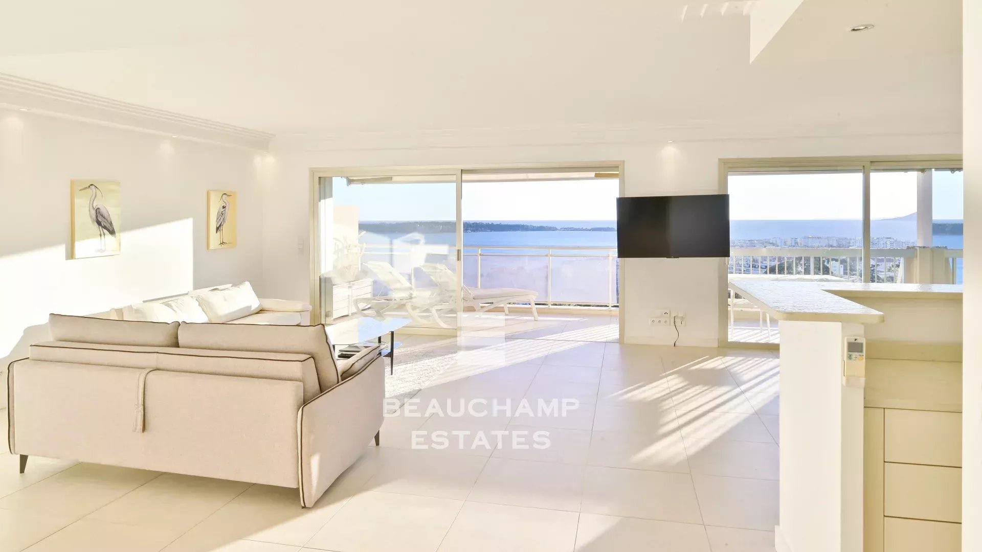appartement avec vue mer panoramique - 3 chambres - cannes californie