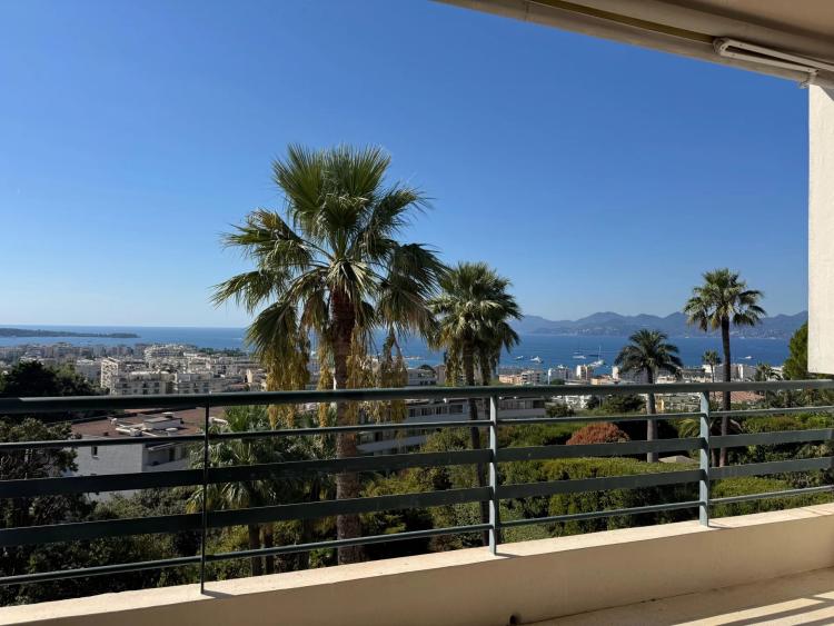CANNES BASSE CALIFORNIE - DERNIER ETAGE - TERRASSE - VUE MER PANORAMIQUE