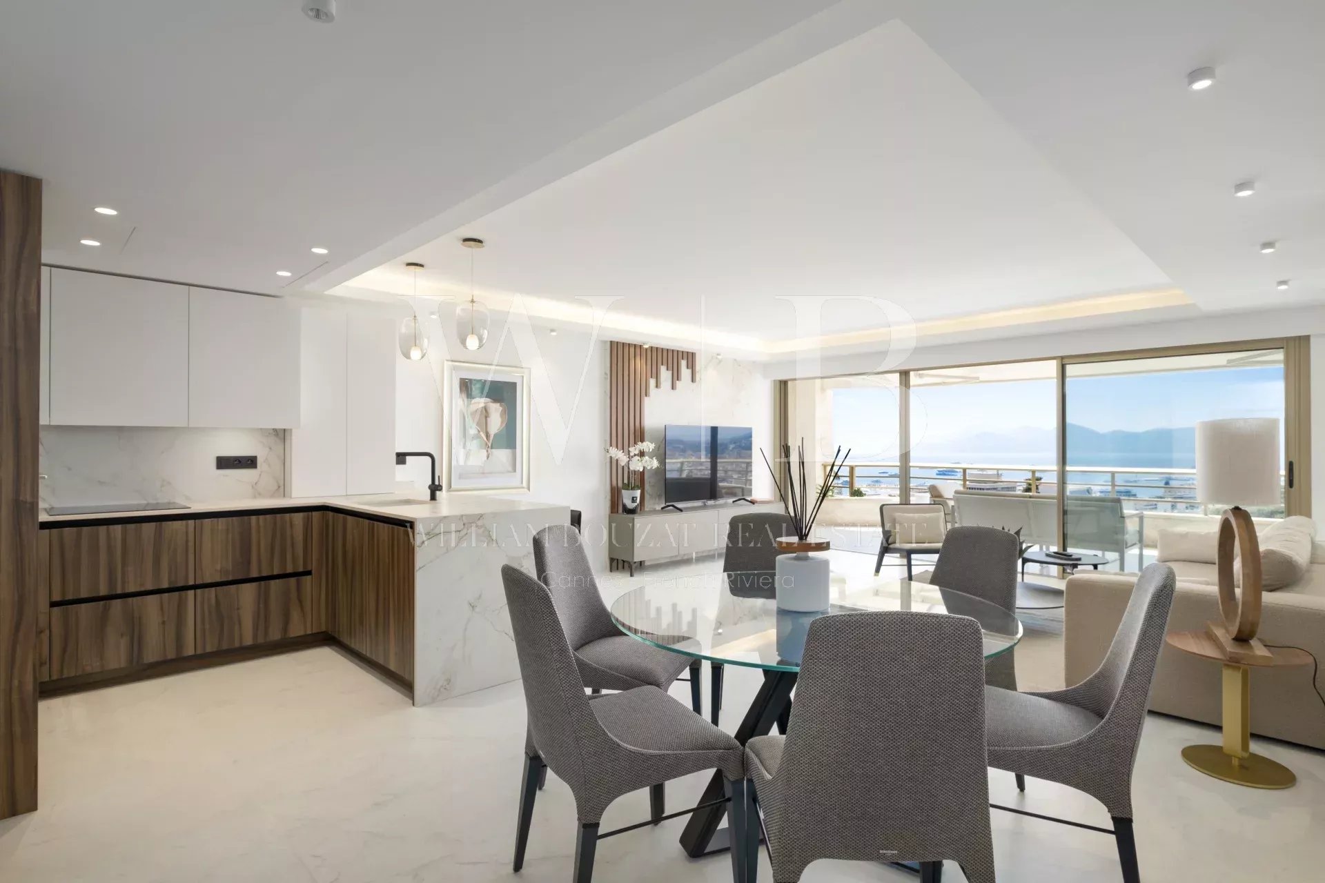 Cannes, la Californie -  Spendide 4 P + 2  P d'invités - Vue mer panoramique - Prestigieuse résidence avec piscine