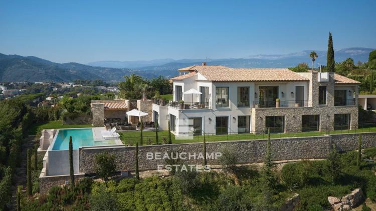 villa contemporaine 5 chambres avec vue mer panoramique - Cannes