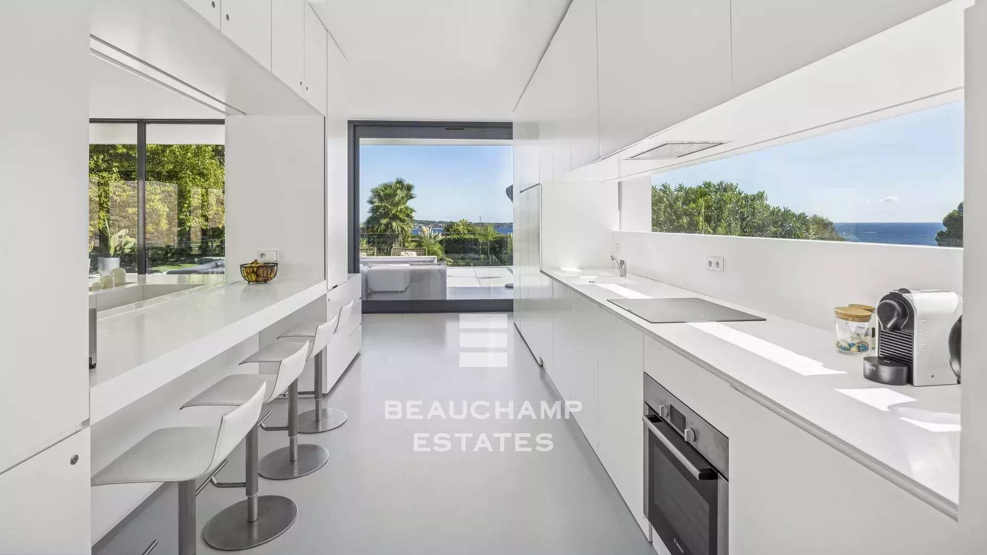 villa moderne avec vue mer panoramique - golfe juan
