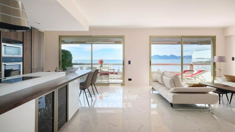 Cannes croisette - appartement avec vue mer panoramique