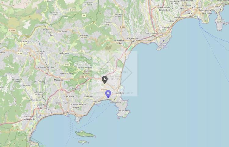 3P neuf dernier etage - proche plage à Juan-les-Pins !