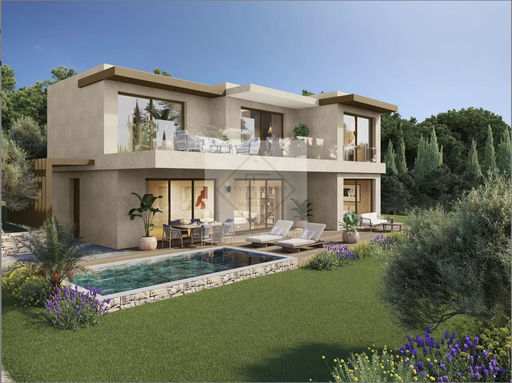 VILLA CONTEMPORAINE – EMPLACEMENT PRIME À MOUGINS