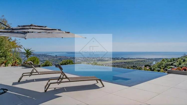 Superbe villa contemporaine – Vue mer panoramique, emplacement privilégié à 10 minutes des plages
