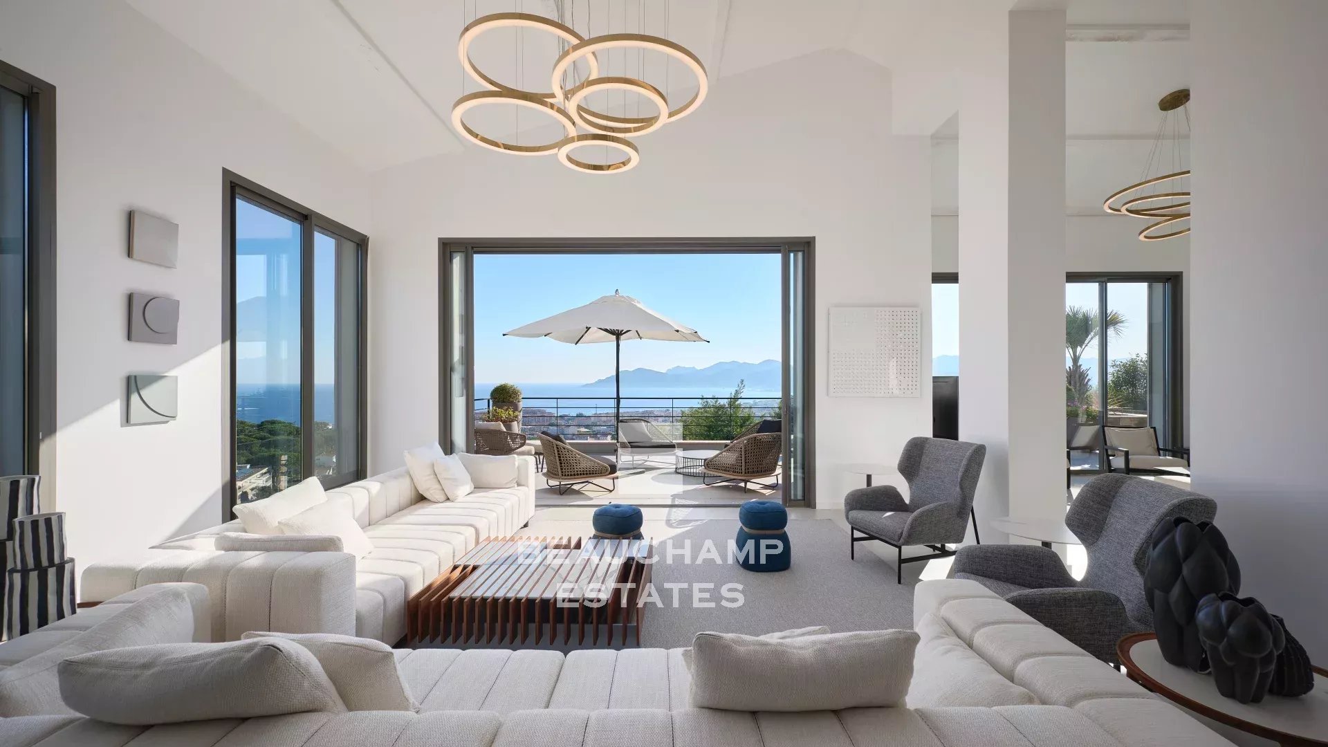 villa contemporaine 5 chambres avec vue mer panoramique - Cannes