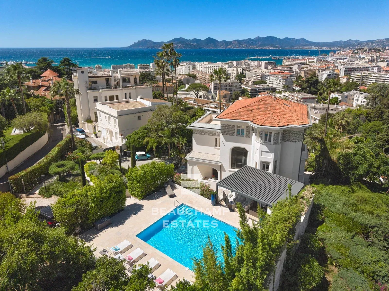 Villa 7 chambres Belle Époque avec vue mer  - Cannes Basse Californie