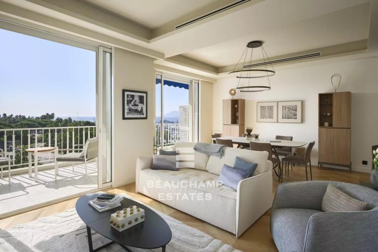 Appartement 3 chambres avec vue mer – Cannes Croisette