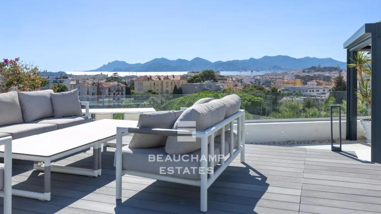 Penthouse avec vue mer panoramique