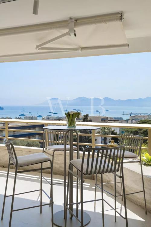 Cannes, la Californie -  Spendide 4 P + 2  P d'invités - Vue mer panoramique - Prestigieuse résidence avec piscine