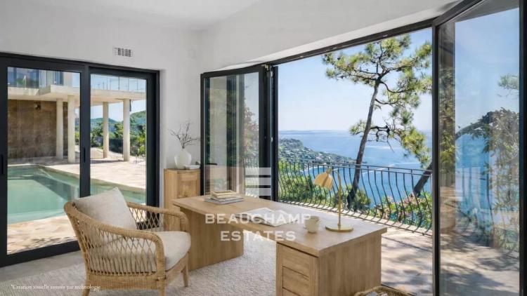 Villa contemporaine neuve avec vue mer