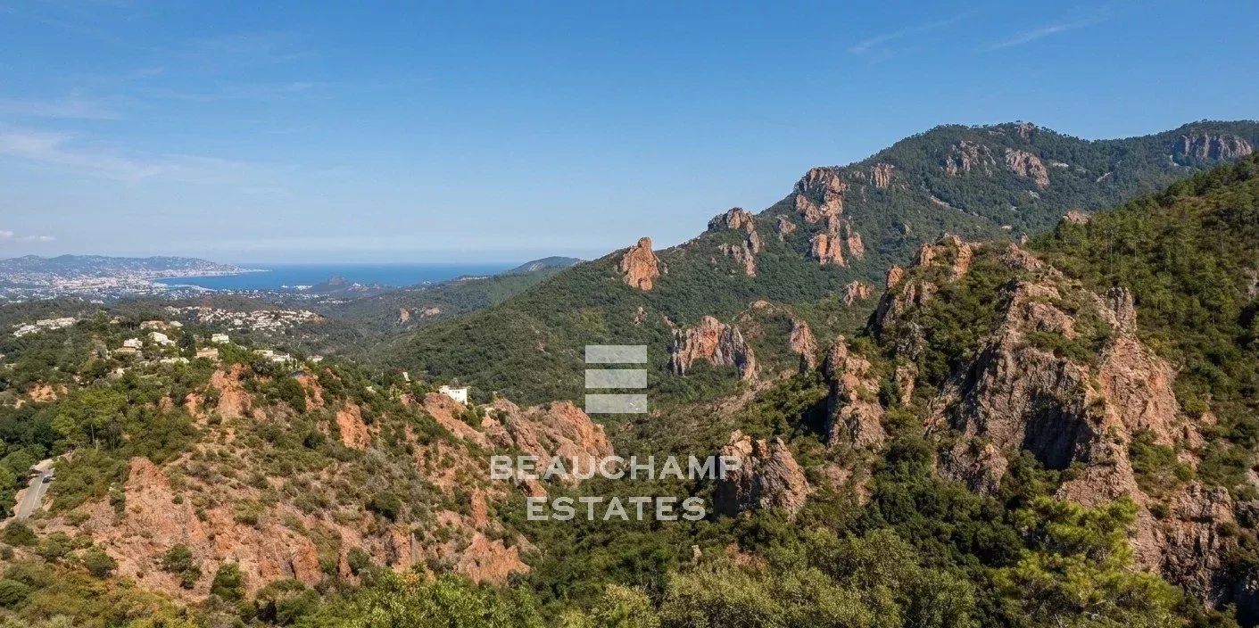Villa provençale 3 chambres avec vue mer panoramique - Fréjus