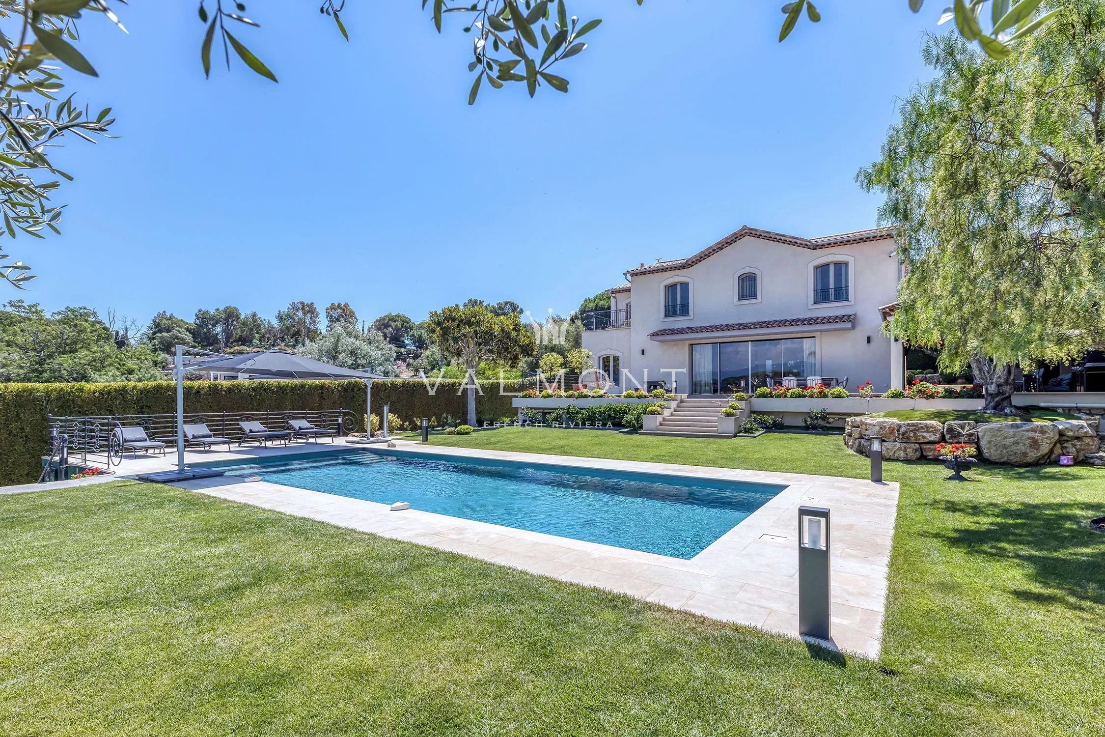 Super Cannes Vallauris renovated villa with panoramic views