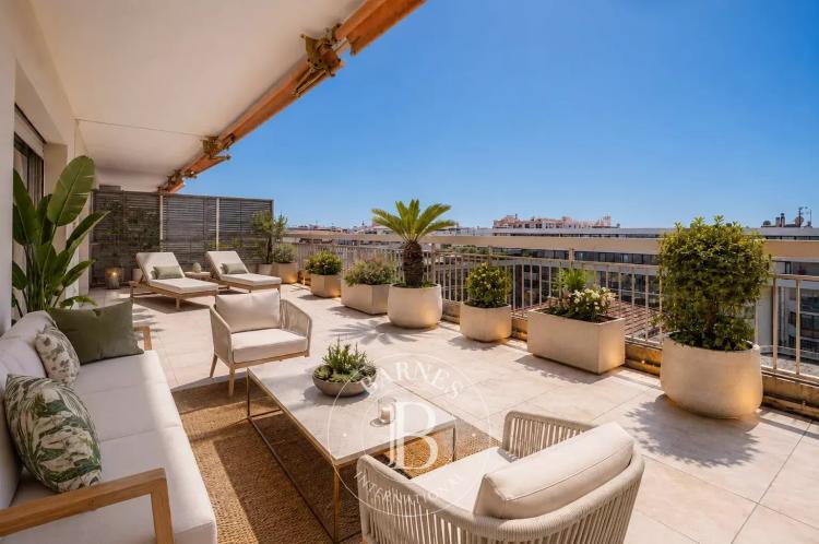 CANNES - BANANE - DERNIER ÉTAGE - 4 PIÈCES - TERRASSE 137m²- PARKING