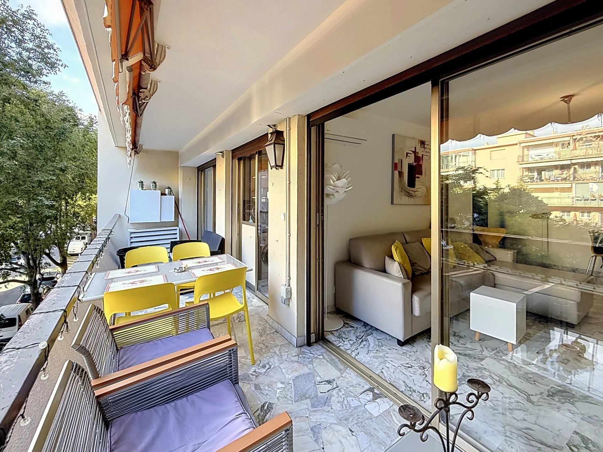 CANNES – BASSE CALIFORNIE – 2 PIÈCES – GRANDE TERRASSE OUEST – VUE DÉGAGÉE
