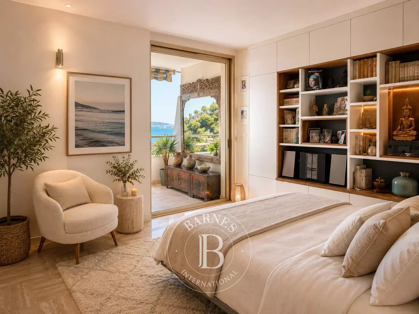 EXCLUSIVITÉ – CANNES BAS CROIX DES GARDES – VUE PANORAMIQUE MER – TERRASSE – 2 CHAMBRES