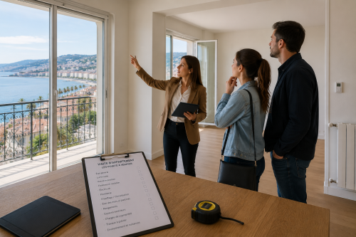 Visiter un appartement à Cannes